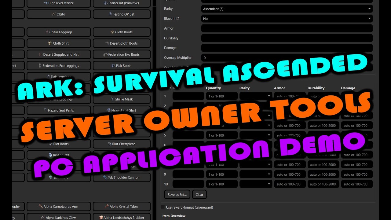 HELENA'S ASSISTANT PC APPLICATION | ARK: SURVIVAL ASCENDED | DEVELOPED BY DRSUTTON