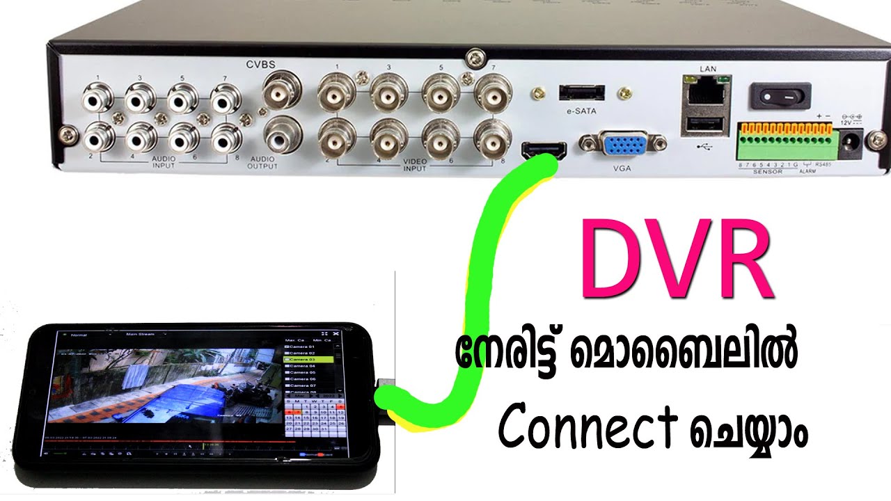 DVR നേരിട്ട് മൊബൈലിൽ connect ചെയ്യാം | DVR internet  ഇല്ലാതെ മൊബൈലിൽ കാണാം |HDMI capture card