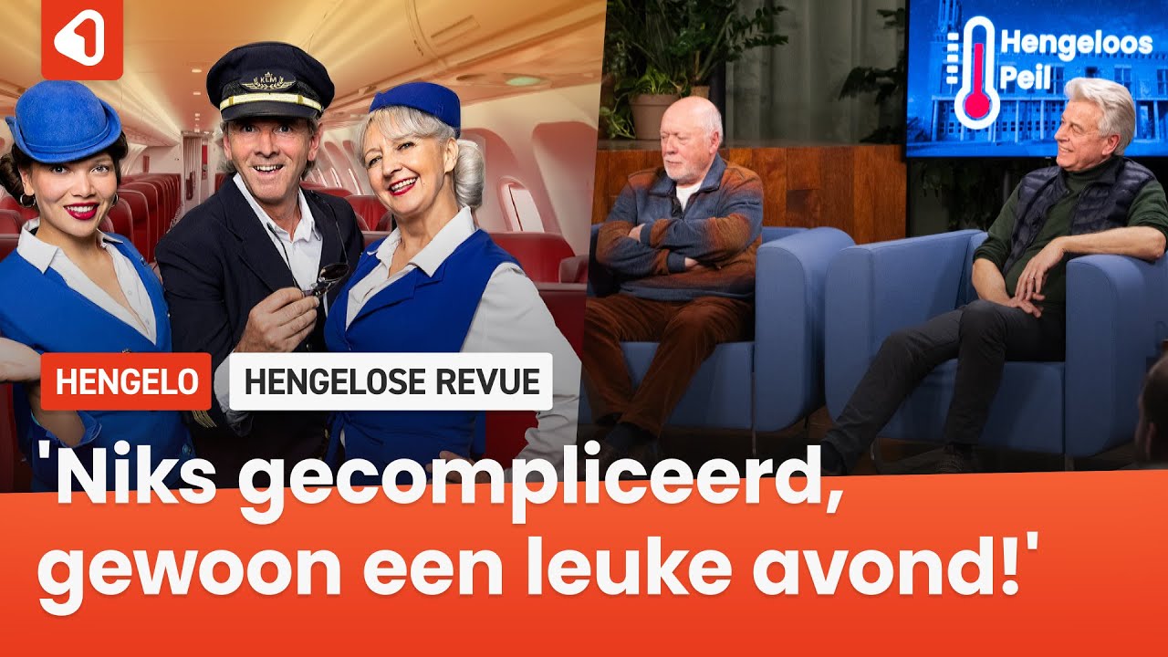 Hengelose Revue pakt uit met vliegtuiginterieur en avond ouderwets lachen