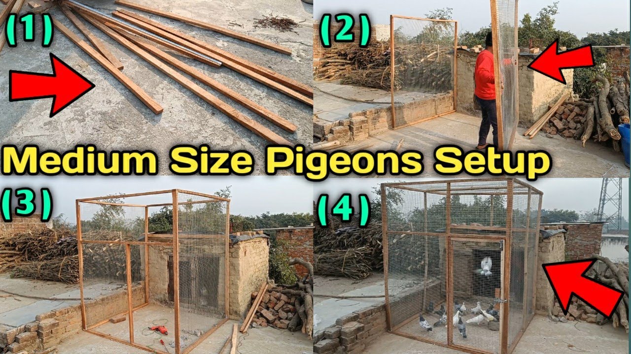 Make A Medium Size Wooden Pigeons Setup Full Process Step By Step | लकड़ी का सुंदर कबूतर घर