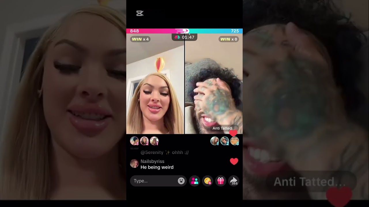 Kiara with Anti Tatted Monday TikTok live video