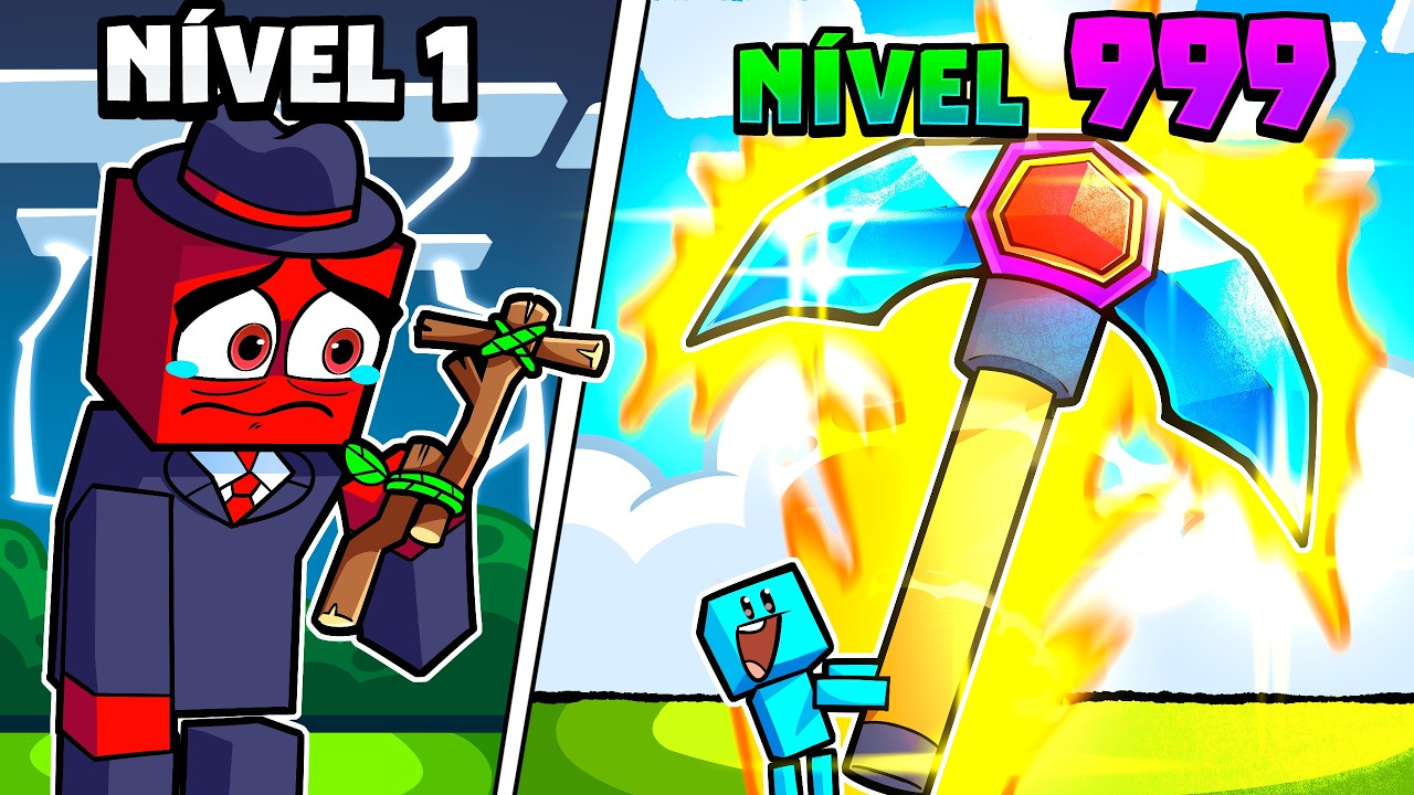 I Upgraded My PICKAXE to MAX LEVEL in Minecraft!