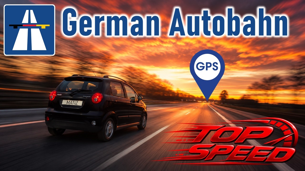 Chevrolet Matiz VS Autobahn - Velocidad máxima  - Autovía alemana
