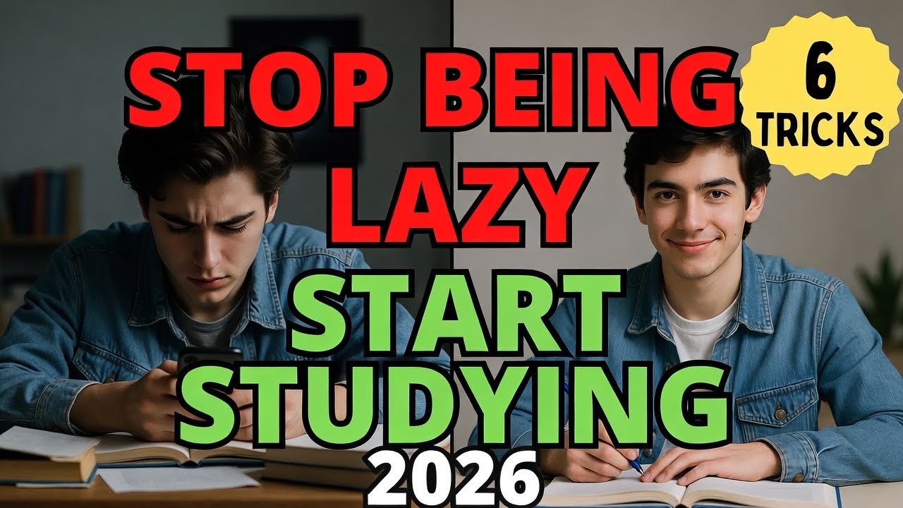 How To Stop Being Lazy And Start Studying In 2026 - 6 Powerful Tricks That Actually Work