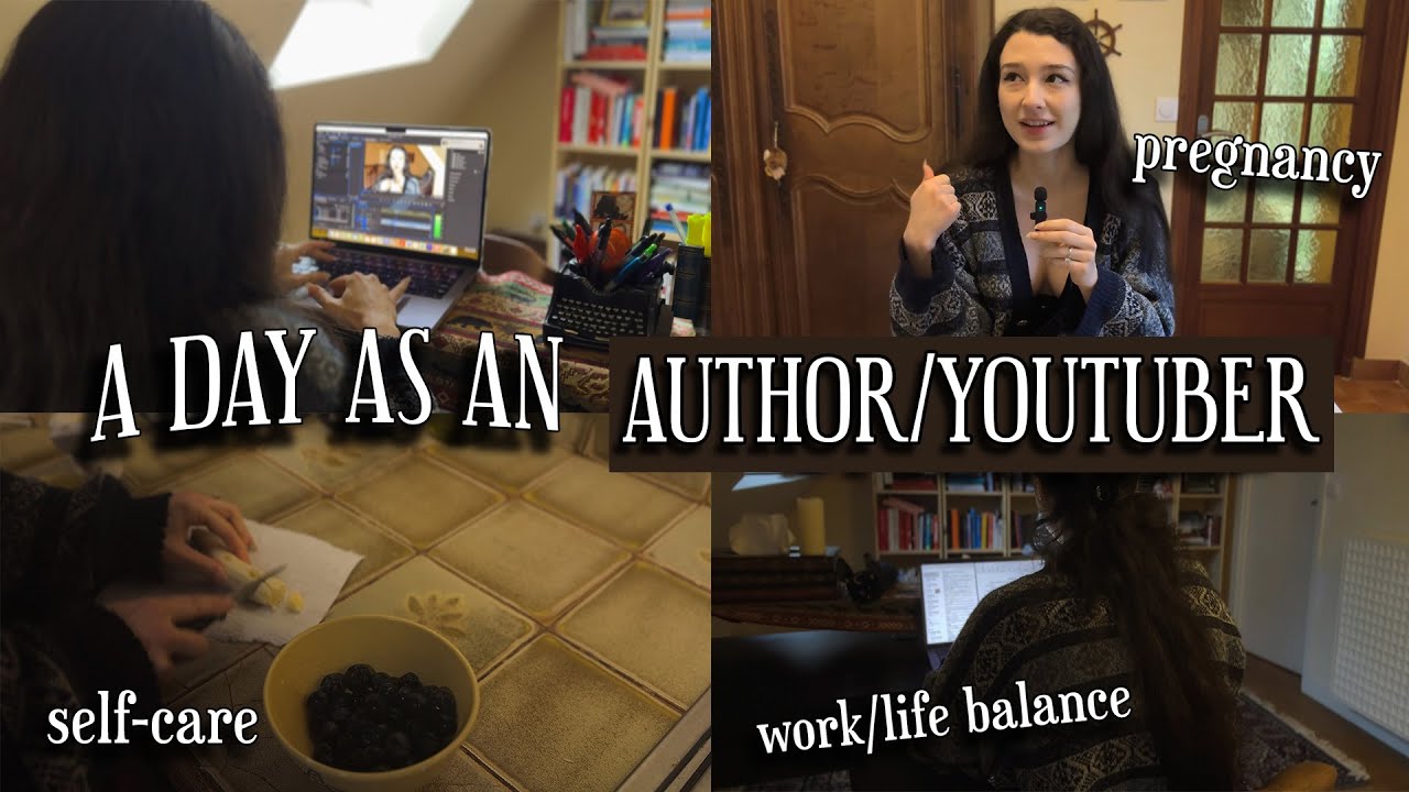 My work & self-care routine as an author/youtuber (VLOG)