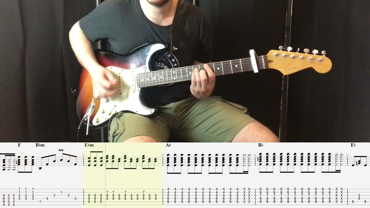 Måneskin - If I Can Dream GUITAR COVER + PLAY ALONG TAB + SCORE