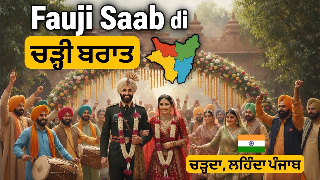 ਫੌਜੀ ਸਾਬ ਦੀ ਚੜ੍ਹੀ ਬਰਾਤ ਸਿਰਫ਼ ਵਿਆਹ ਨਹੀਂ,ਇਹ ਪੰਜਾਬੀਅਤ ਦੀ ਪਹਿਚਾਣ ਹੈ 🇮🇳🇵🇰