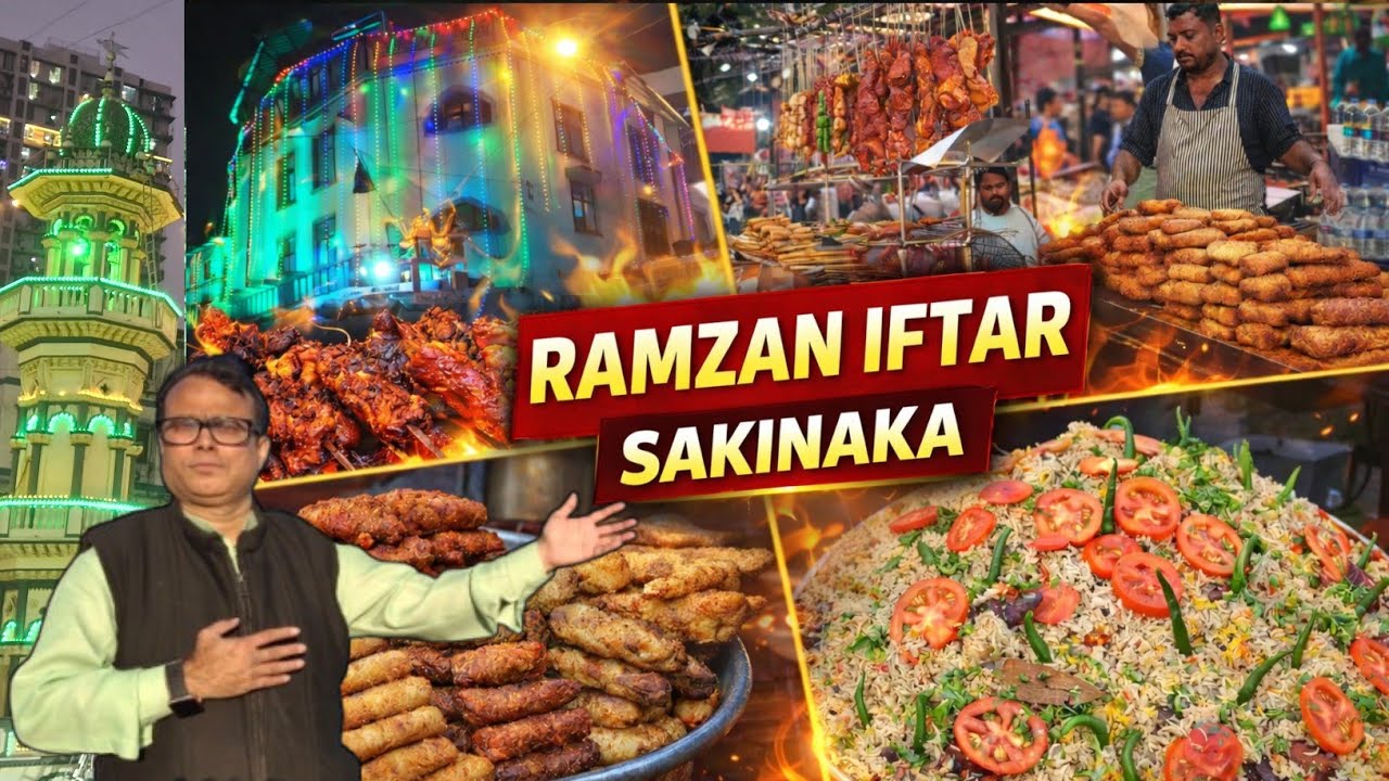 Ramzan 2026 | Sakinaka Mumbai Iftari Market 😍 | Seekh Kebab, Khichda, Halwa Paratha | Full Food Vlog