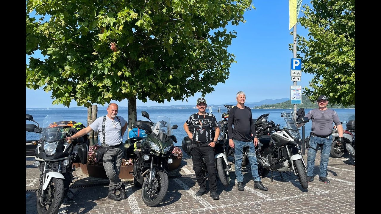 Moto dovolená 2025, 5 státu a 2600 km směr Itálie přes Alpy.