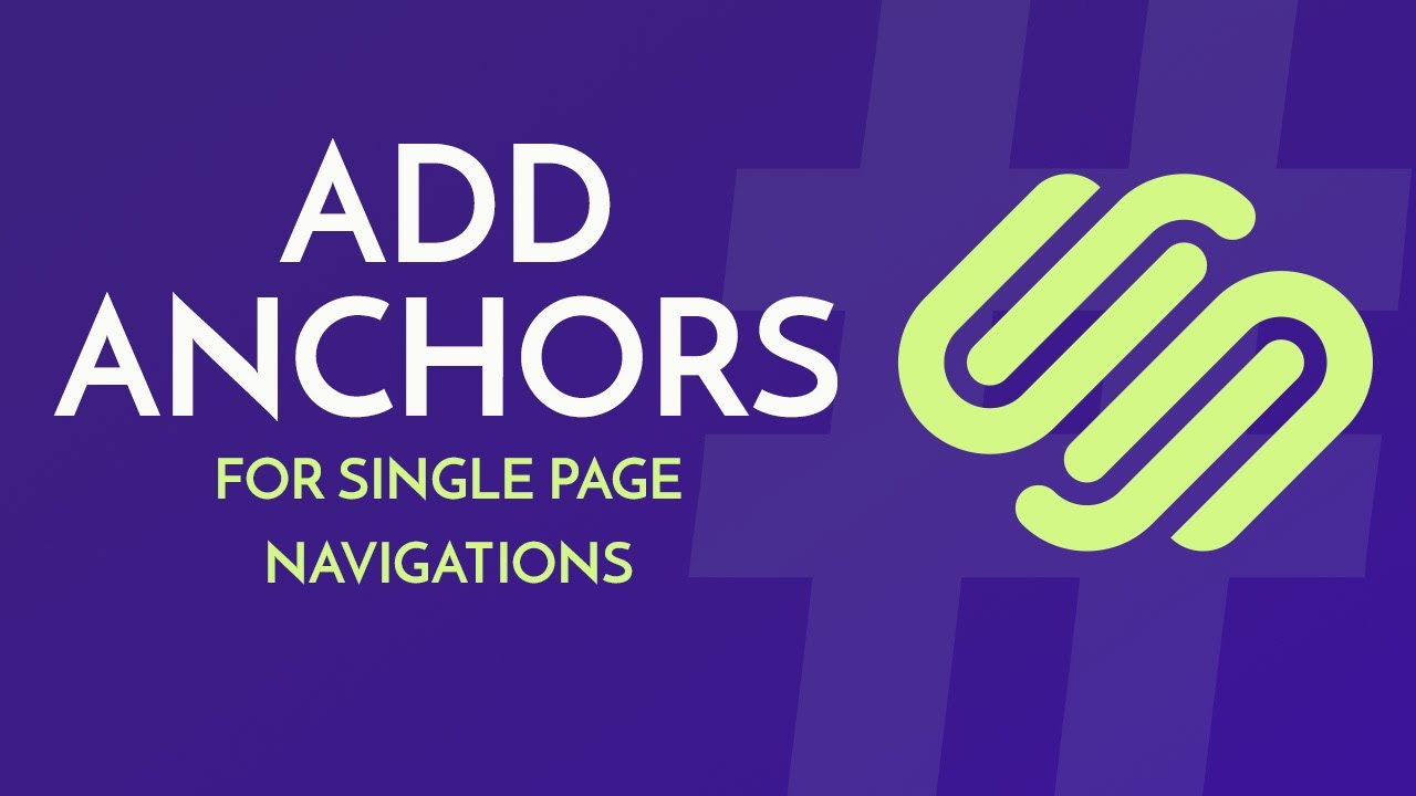 Squarespace: How to Add Anchors to Create Navigation on a Single Page Website