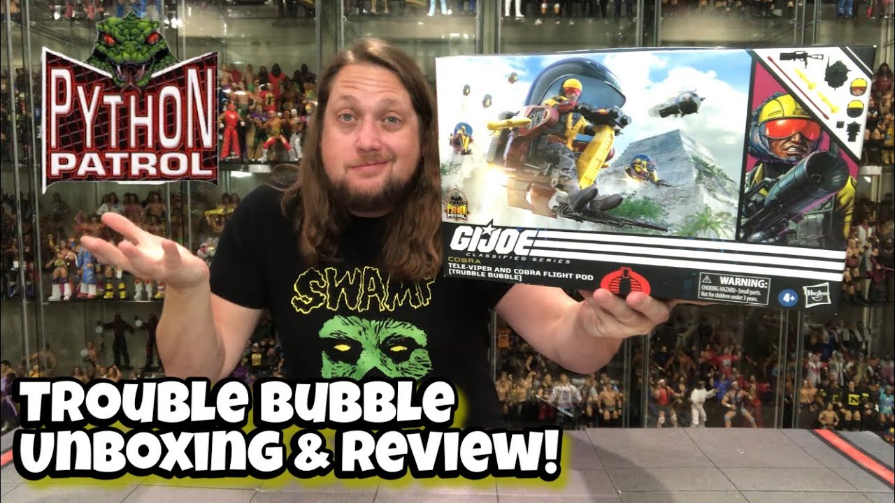 Python Patrol Trouble Bubble GIJOE Classified Series Unboxing & Review!