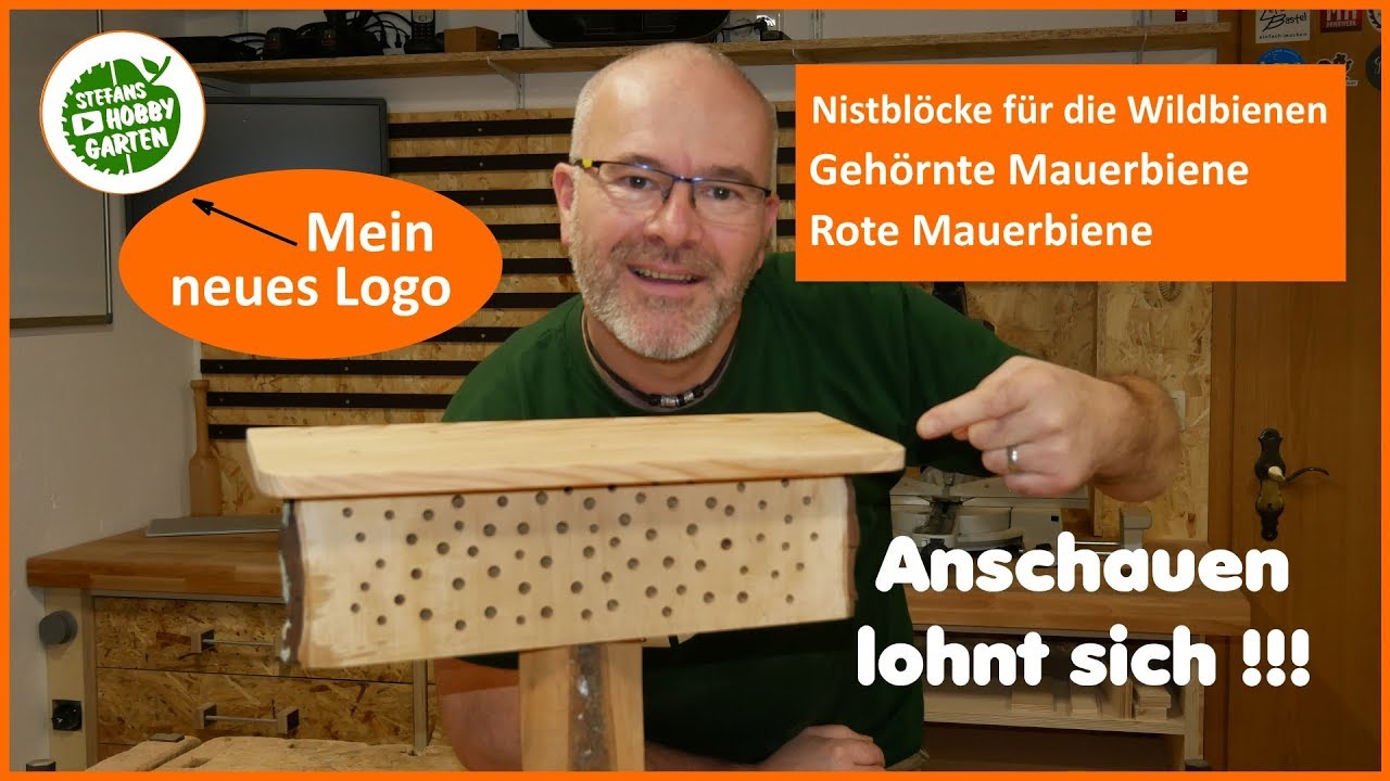 Nistblöcke für die Wildbienen / Neues Logo / Verlosung