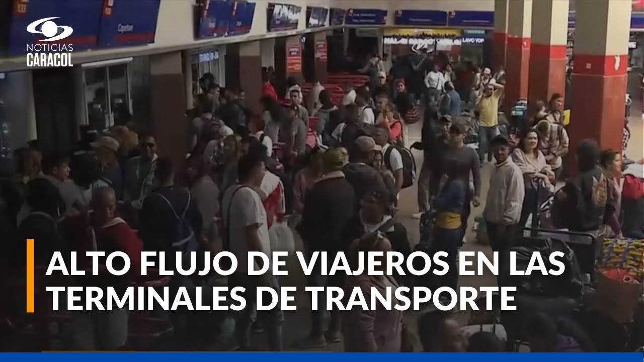 Así están terminales de transporte en Colombia para Navidad: viajeros se desplazan a sus destinos