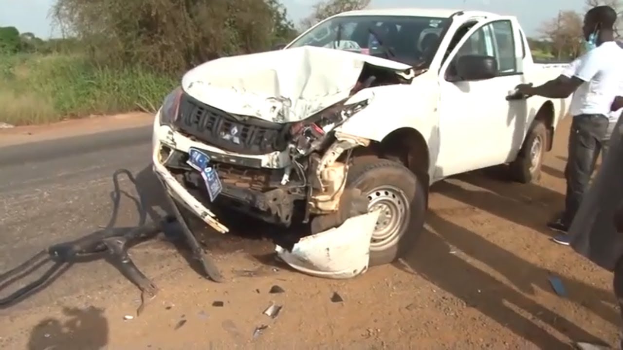 Accident survenu sur la route de Tivaouane. Le chauffeur de Camion sauve des vies.