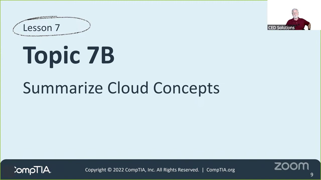 CompTIA A+ Live - Summarize Cloud Concepts