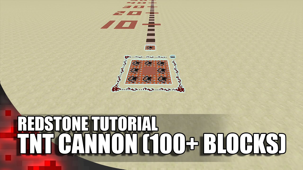 Minecraft: TNT Cannon (100+ Blocks)