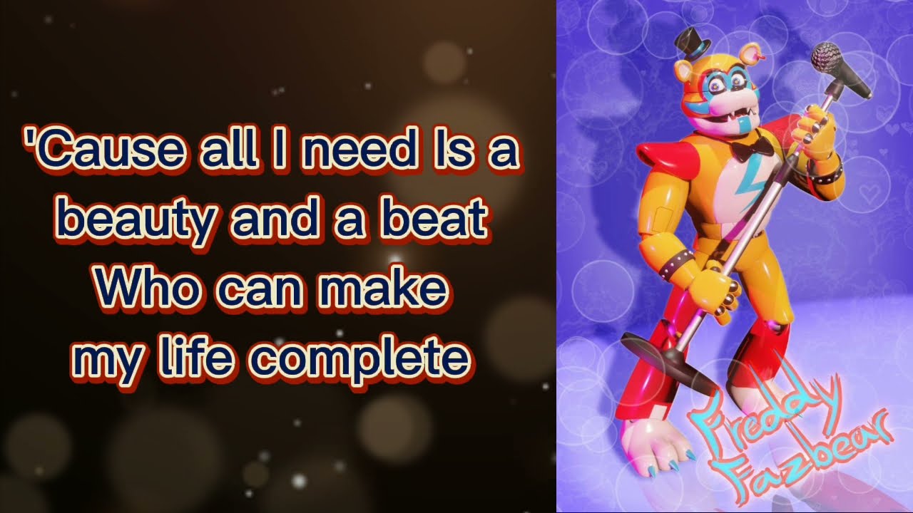 Beauty And The Beat - FNAF Security Breach [TRIBUTE] | Song By - Justin Bieber (ft. Nicky Minaj)