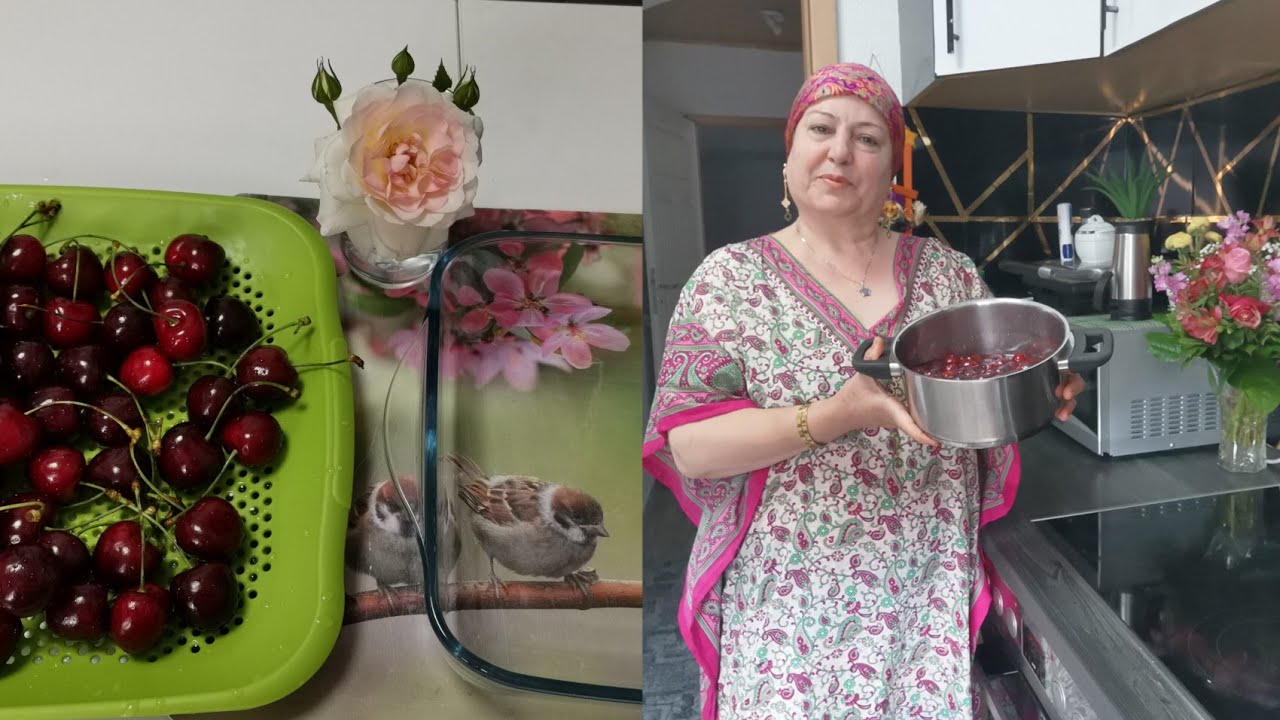 مربى الكرز 🍒في المنزل وطيبة من الجاهز طريقة سهلة 🍒