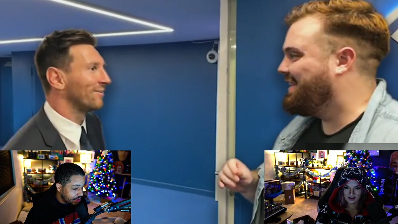 Twitch Streamer meets Messi on stream!