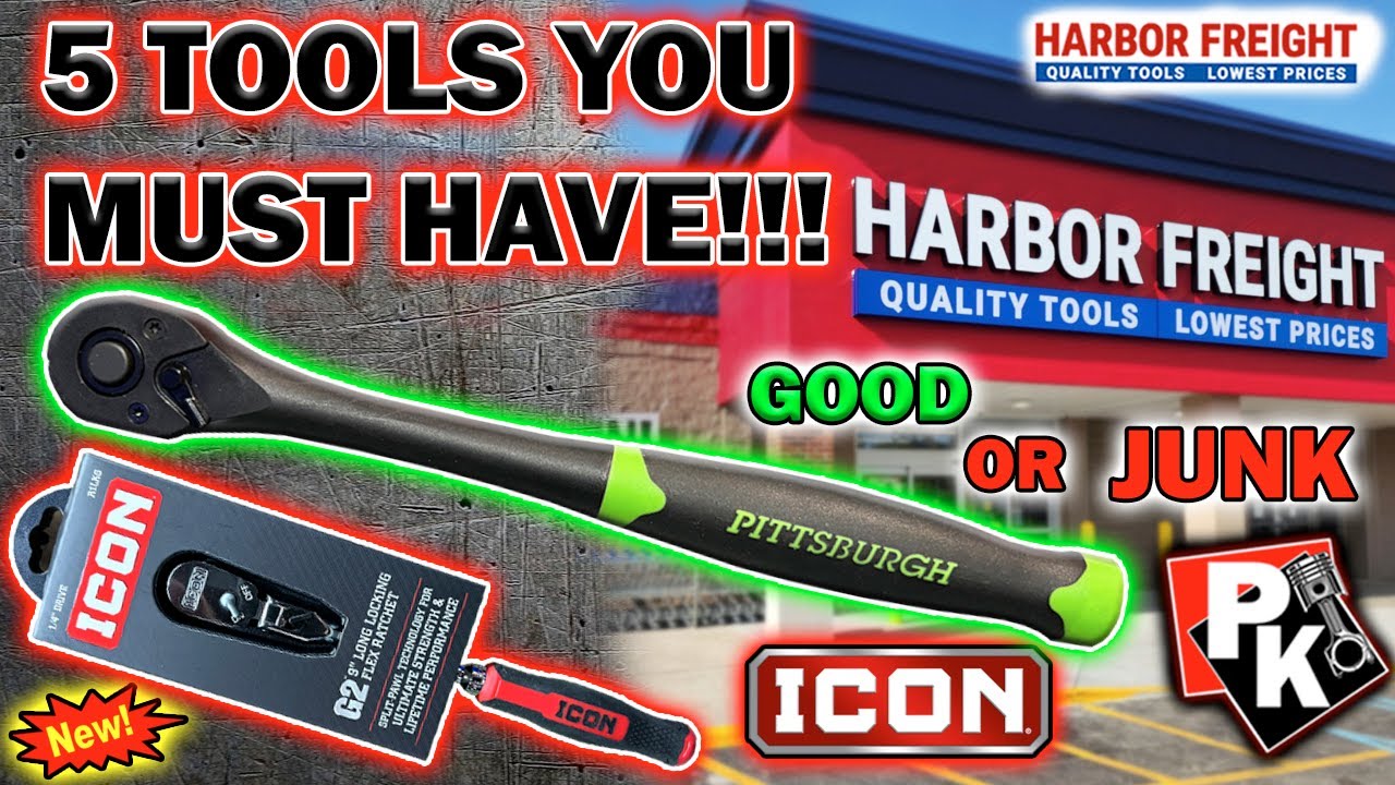 5 НЕОБХОДИМЫХ ИНСТРУМЕНТОВ HARBOR FREIGHT!!! #harborfreight #tools #top5 #toolreviews #icon #snapon