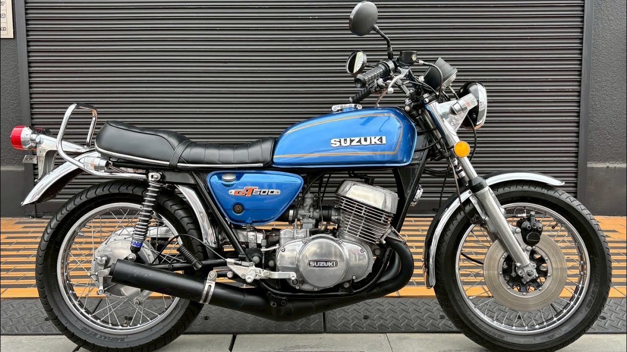 SUZUKI GT500 空冷パラツイン 左キック T500 エリア47 AREA47