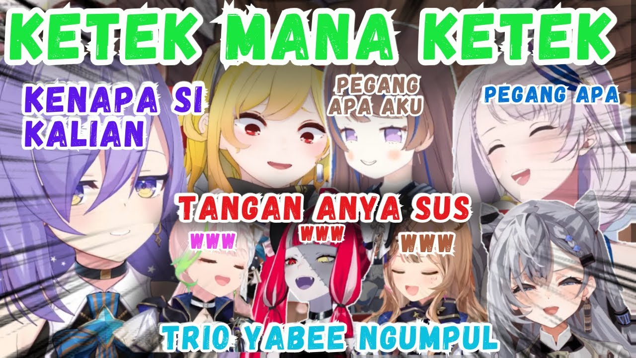 Se-CHAOS Apa Anak HOLO ID Kalo Lagi Ngumpul, Trio Yabe Ngumpul MOONA-KAELA Sampai Heran【Holo ID】