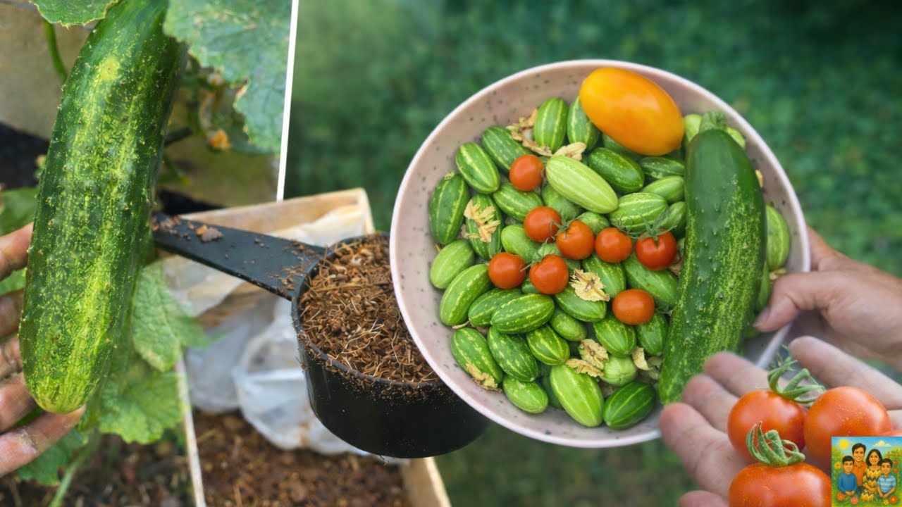 January Garden Harvest 🌱 | Cucumbers, Tomatoes & More