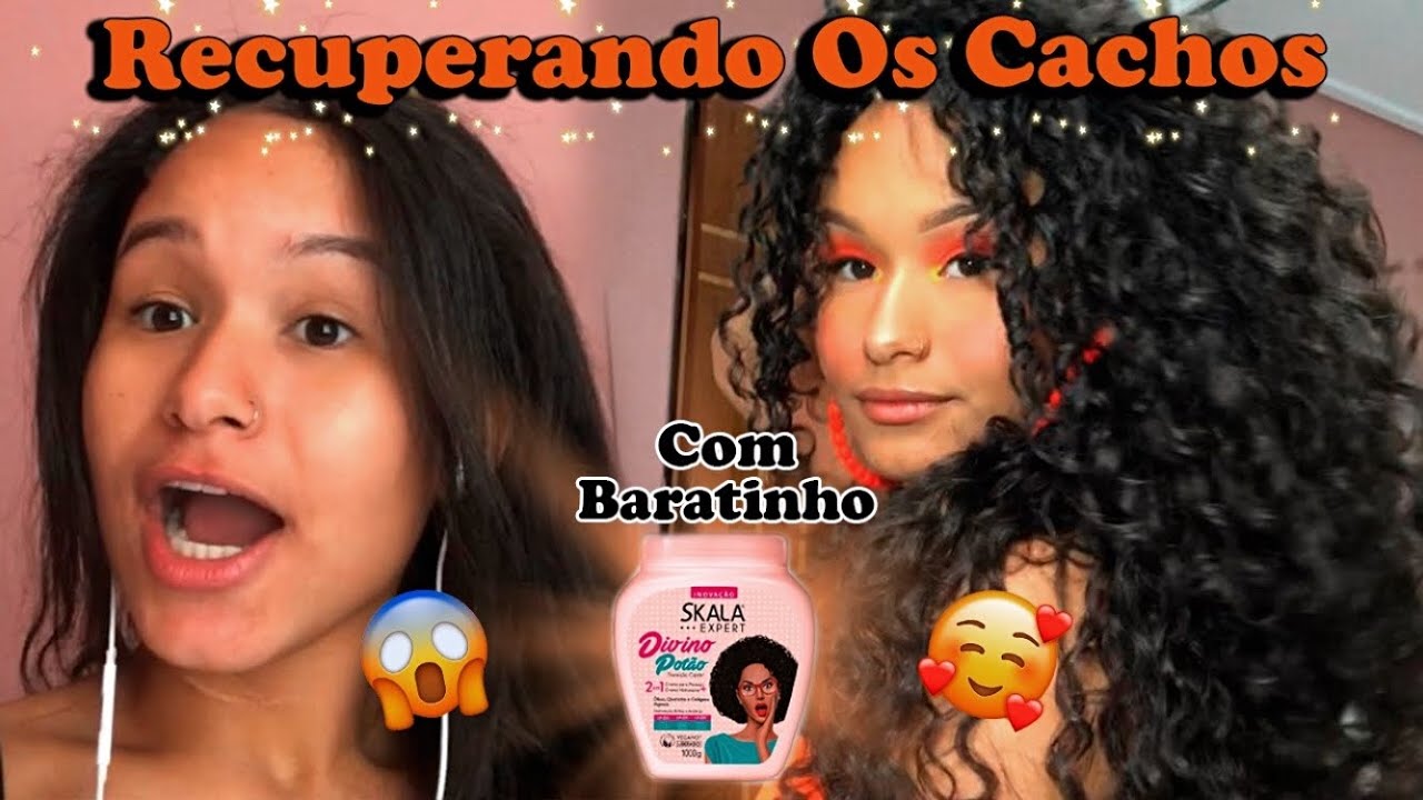RECUPERANDO o CABELO PÓS CHAPINHA *Com Baratinho*