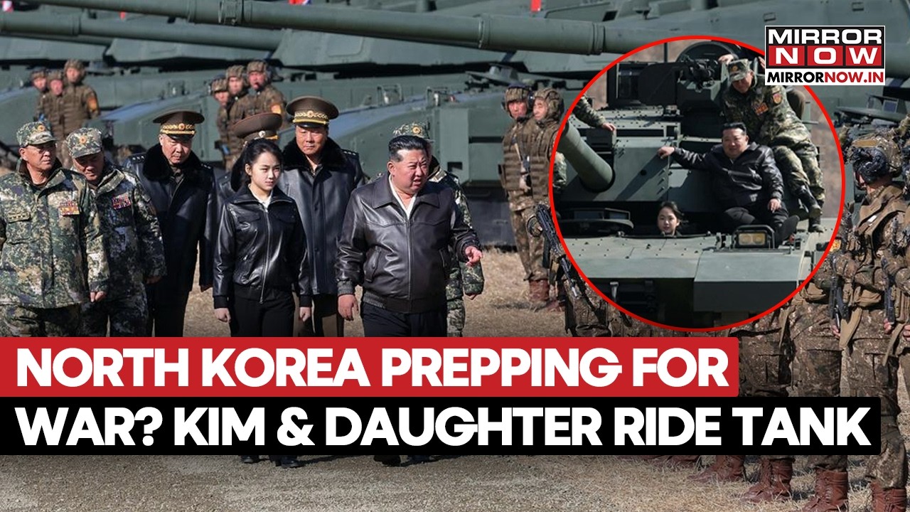 North Korea Preparing For War? Kim Jong Un, Daughter Ride Tank During Military Drill | Pics Out