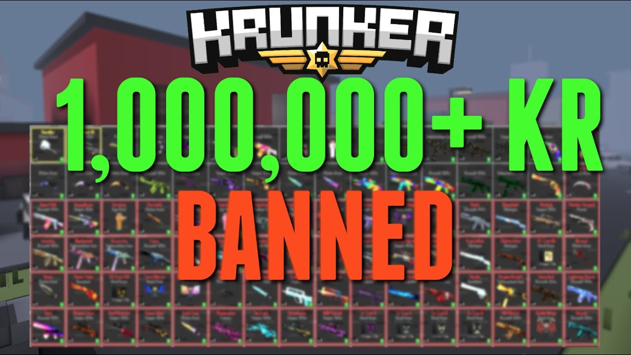 Expensive BANNED Krunker Inventories