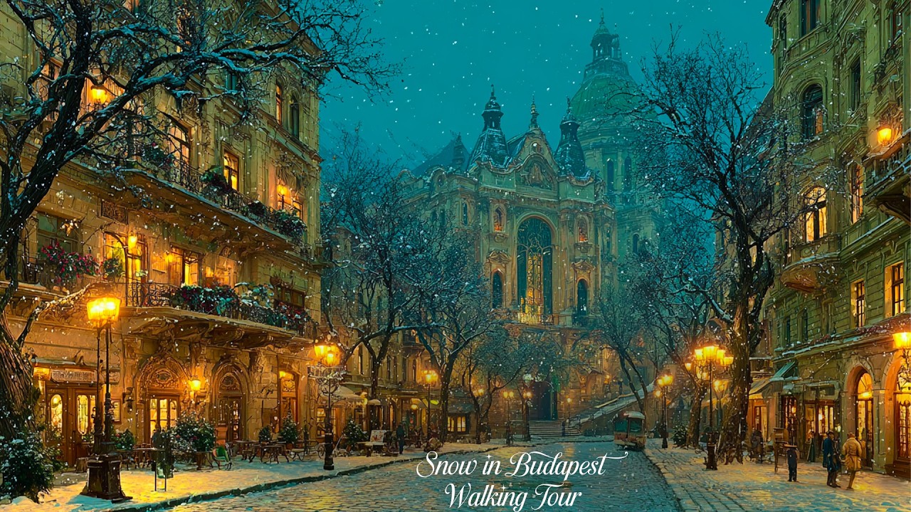 Зимняя сказка в Венгрии ✨ | ☃️ Прогулка по снегу в Будапеште