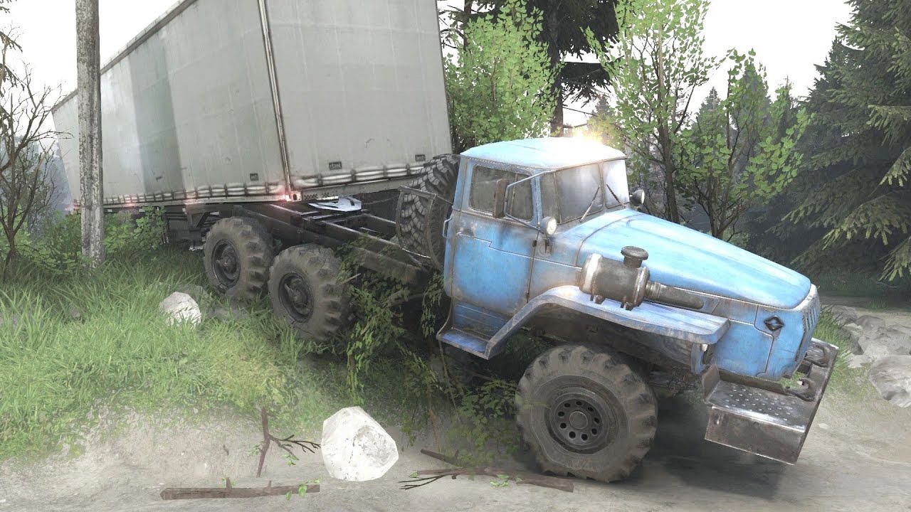 SPINTIRES - C 432010 Truck + Garage Trailer