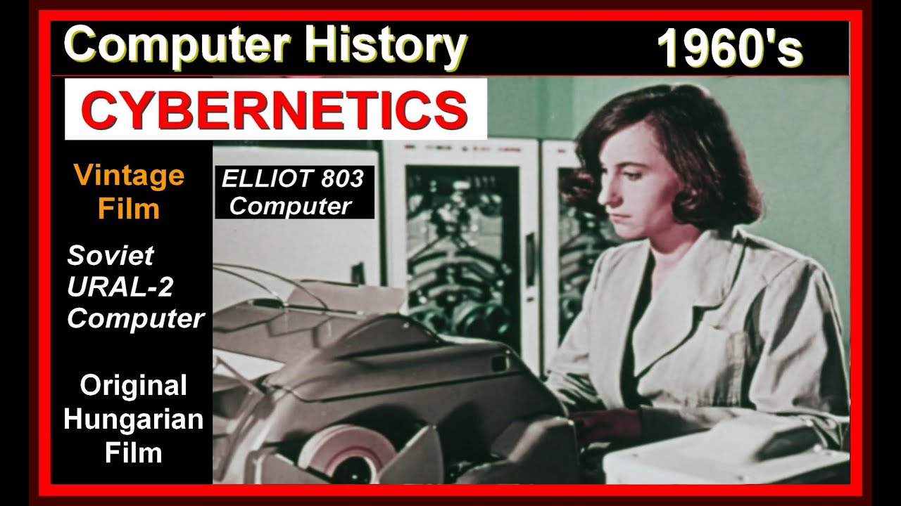 Vintage COMPUTER CYBERNETICS 1960s UK ELLIOTT 803, Soviet URAL-2 Chess British Computer AI Robotics