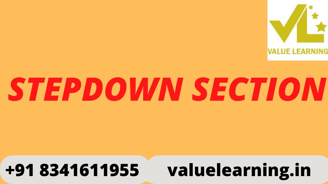 Stepdown section in telugu,    Laptop chip level repair training course hyderabad