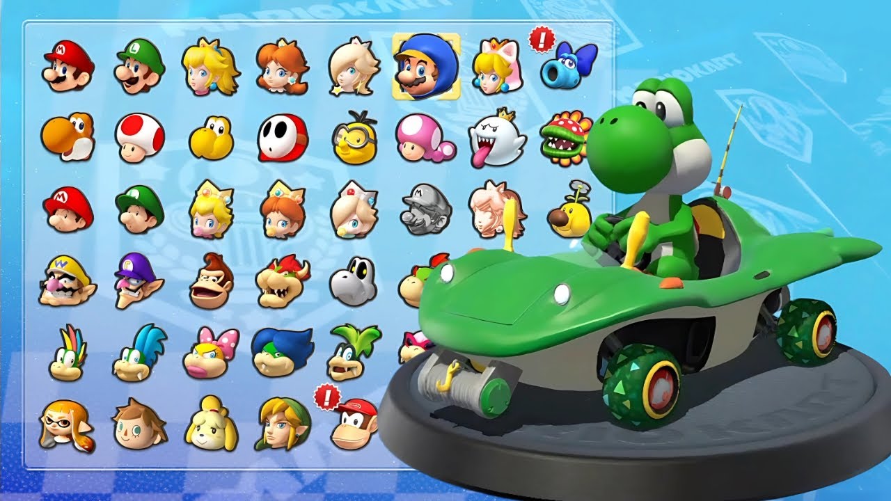 Speed and Style: Yoshi Takes the Frog Cruiser for a Spin in Mario Kart 8 Deluxe!