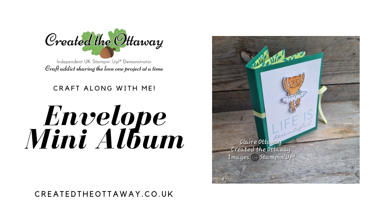 Mini Envelope mini album tutorial @createdtheottaway