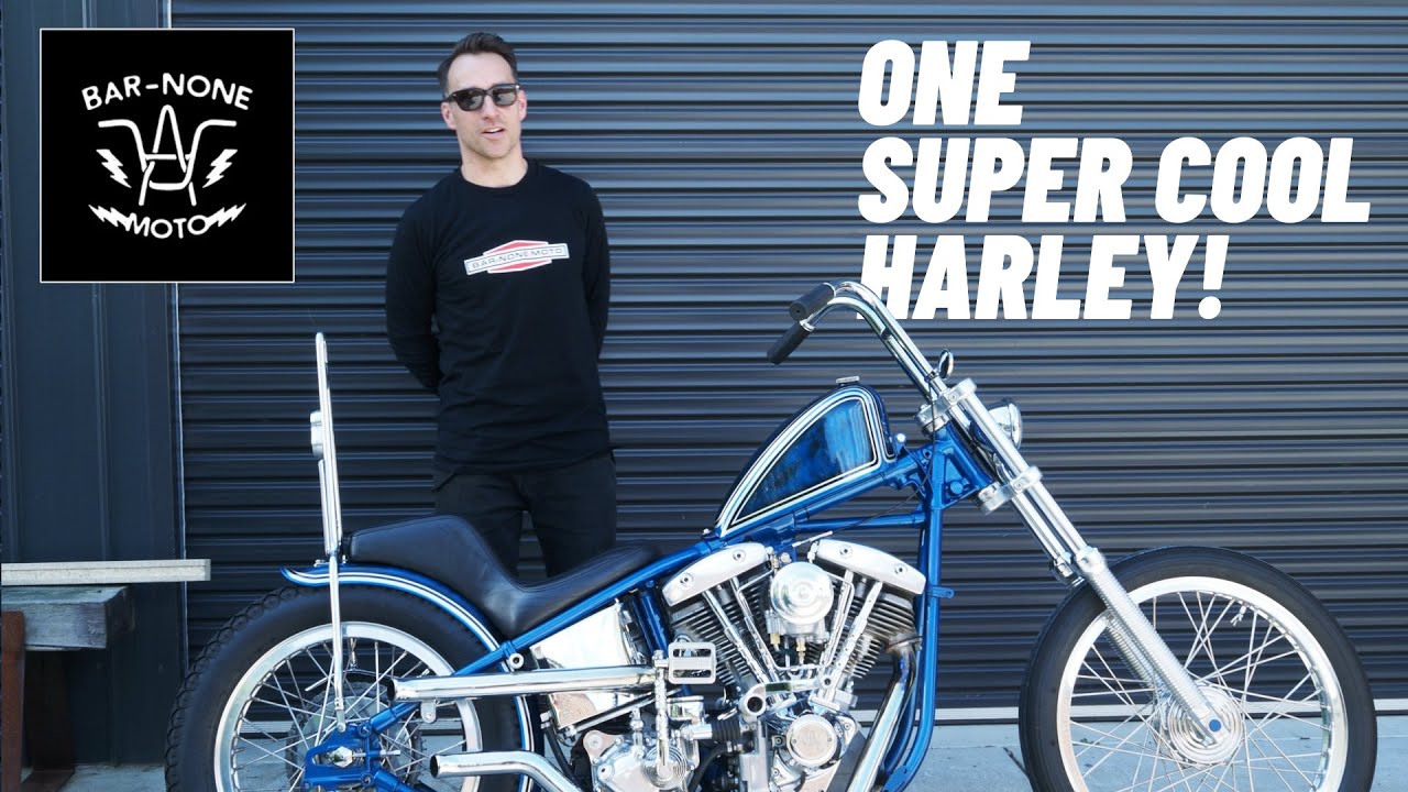 Bar-None Moto's Harley Shovel Head Chopper! @barnonemoto