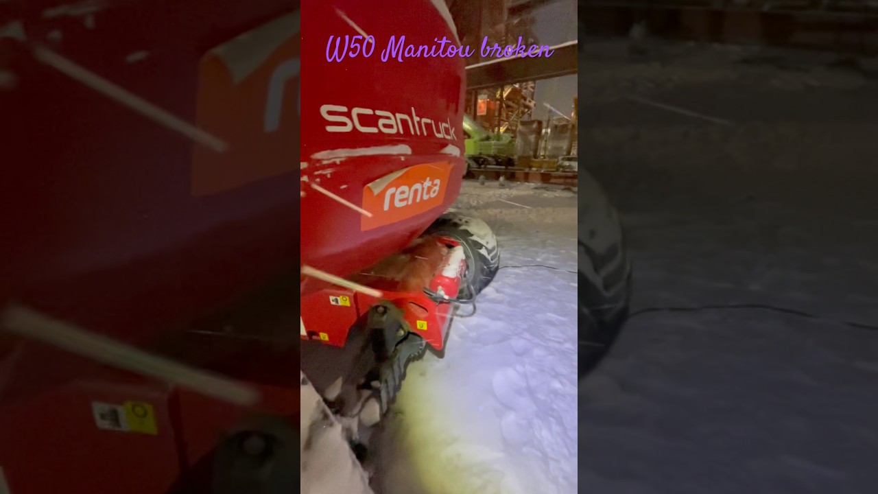 Рабочие будни W50 H2GS Manitou не заводится летняя солярка Renta 2.12.25 -7°