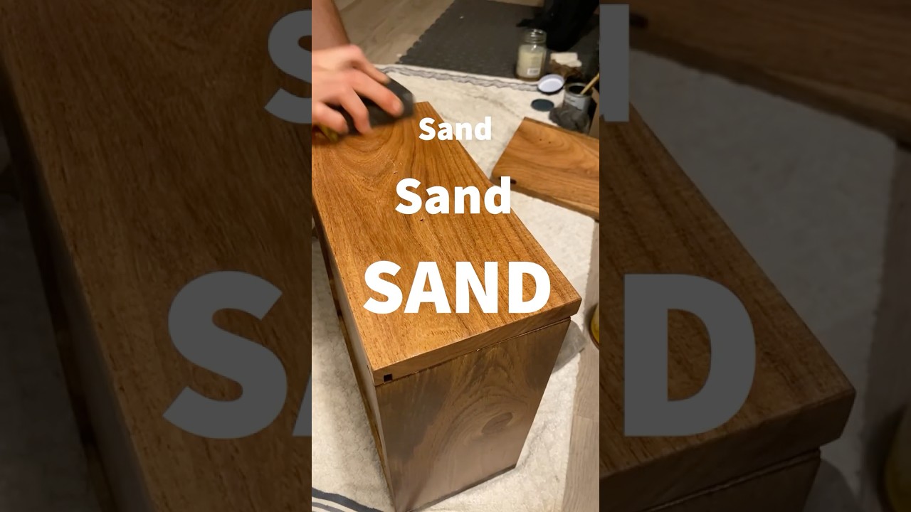 How to Sand Polyurethane Smooth (800-Grit Wet Sanding Tutorial) #letterpress  #woodworking