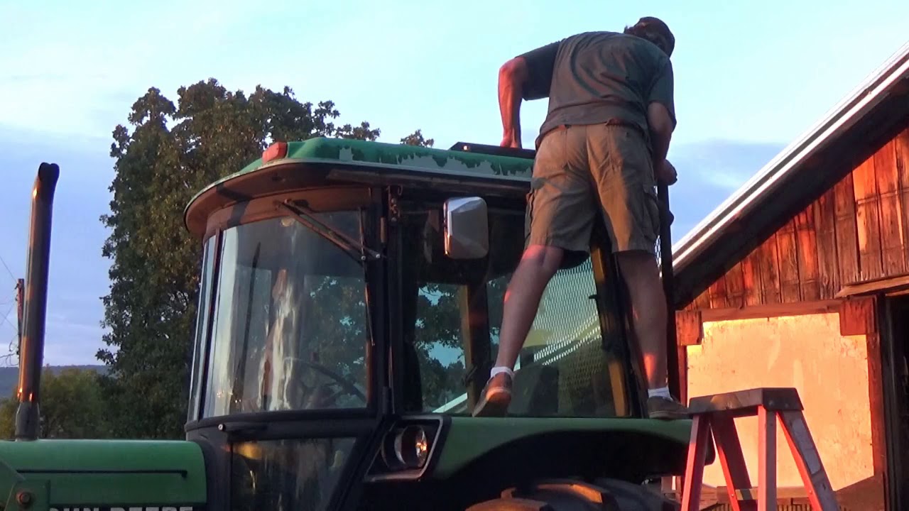 Building a window guard for a cab tractor