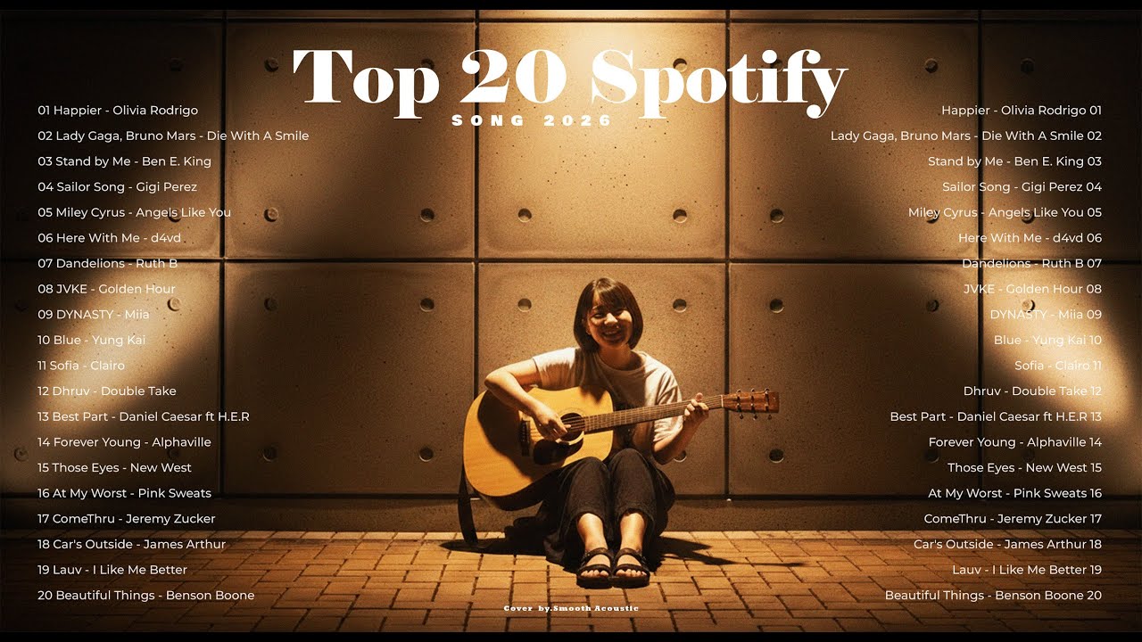 Top 20 Spotify Song 2026🔥🎵| Newest Acoustic Cover Love Song | Bruno Mars, Olivia Rodrido, Gigi Perez