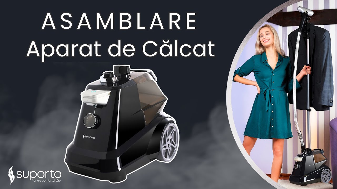 Asamblare Aparat de Calcat vertical cu abur Suporto Steamer model R3