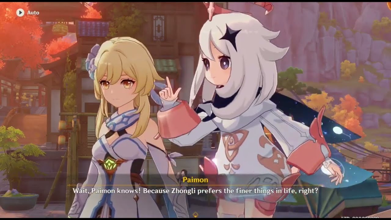 Paimon Imitate Zhongli | Genshin Impact #genshin #genshinimpact #paimon #zhongli