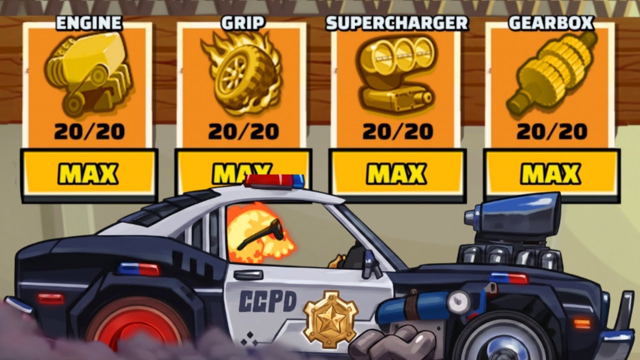 I FINALLY MAXED OUT MY MUSCLE CAR!! 😱 - Hill Climb Racing 2