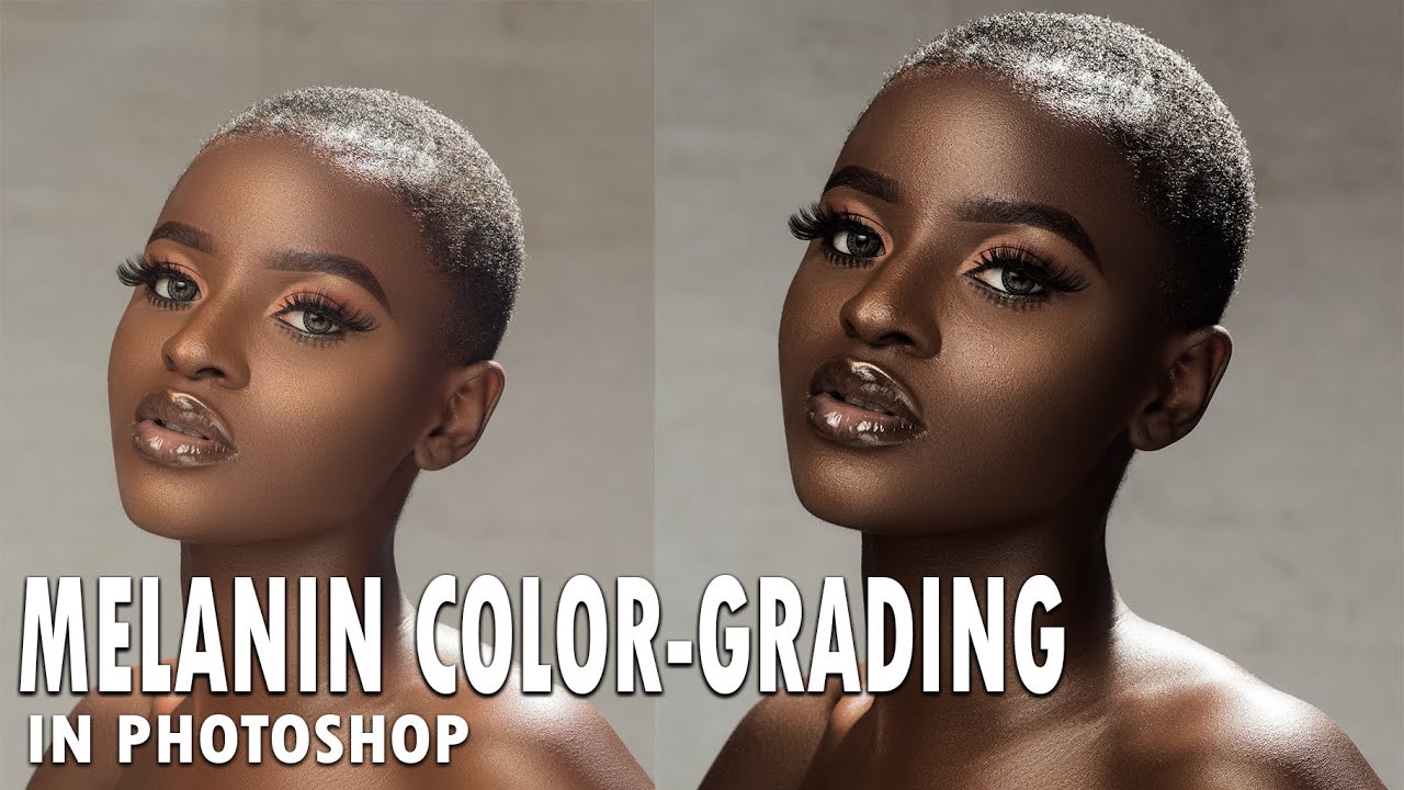 MELANIN SKIN TONE COLOR GRADING IN PHOTOSHOP 2020