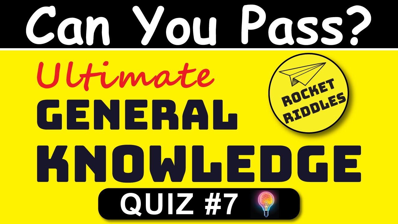 General Knowledge Quiz | 45 Trivia Questions and Answers | Trivia Game Show Episode 7 | Quiz Show