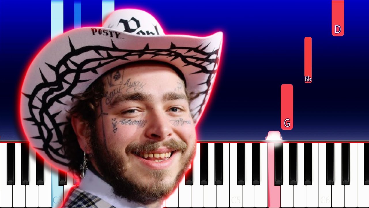 Post Malone - Reputation (Piano Tutorial)