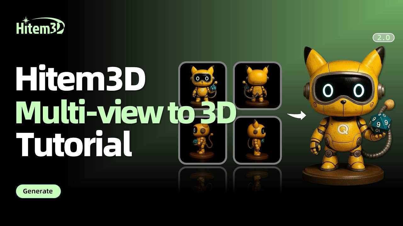 Hi3D Multi-view to 3D Tutorial !