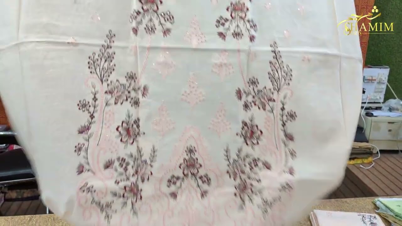 285,286- Phulkari By Mah e Meer / 90 88 airjet 3pc / 2300 only / GULKARI SLUB 90 88 / SHAMIM ARTS