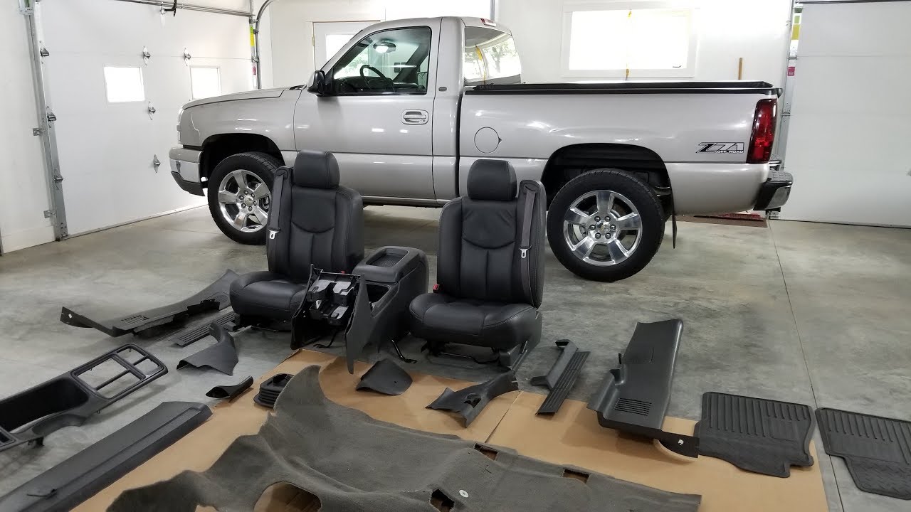 New OEM Carpet Install - Cleanest Silverado Interior Ever? (4.8 5 Speed Truck)